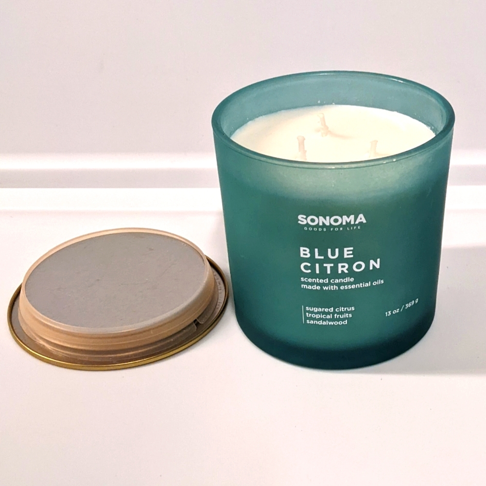 Blue Citron Sonoma 3 Wick Candle